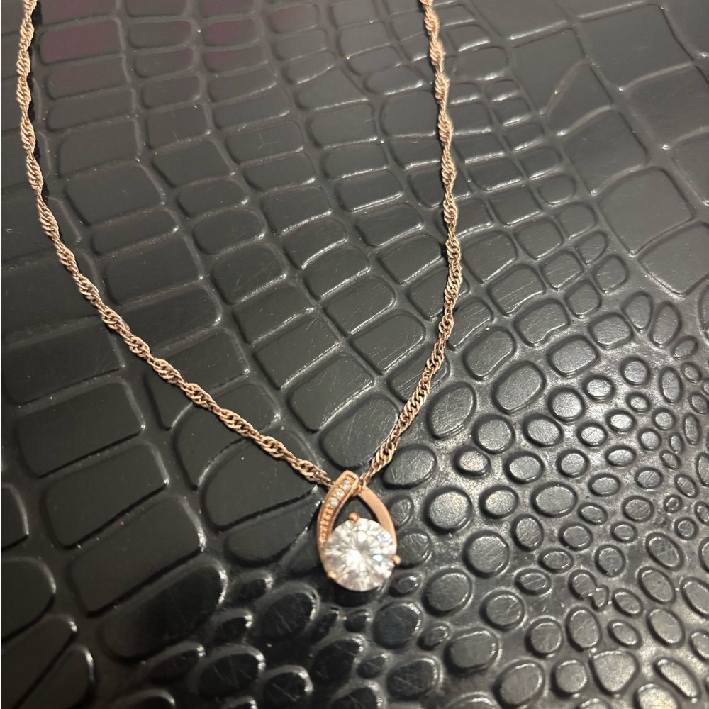 Rose Gold Pendant Necklace
